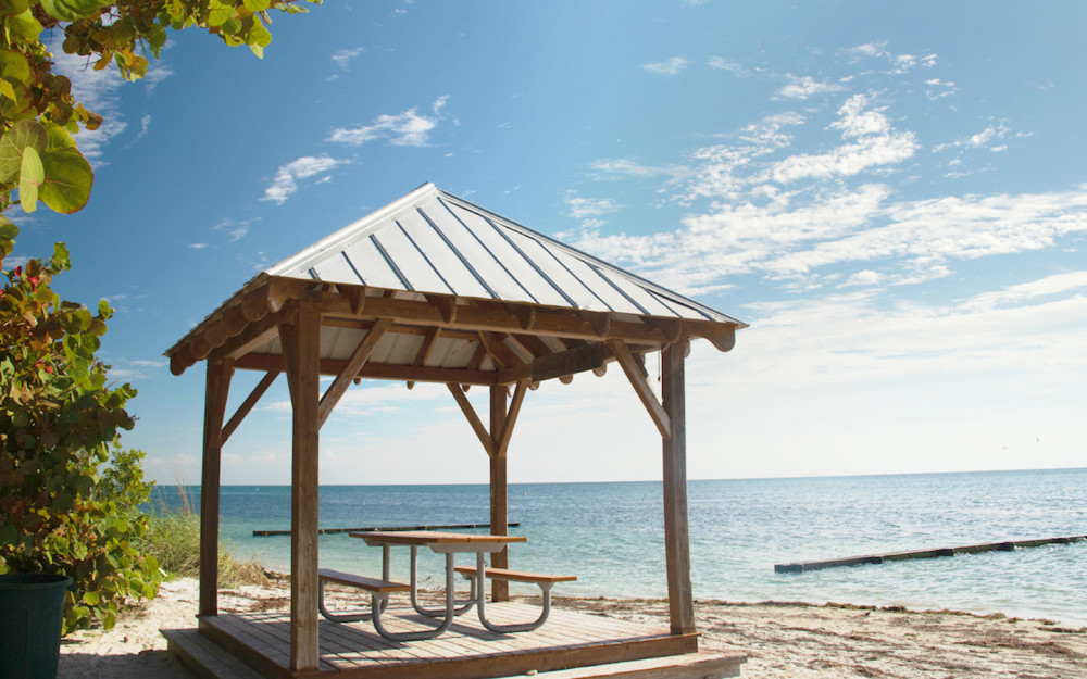 Beachfront pavilion