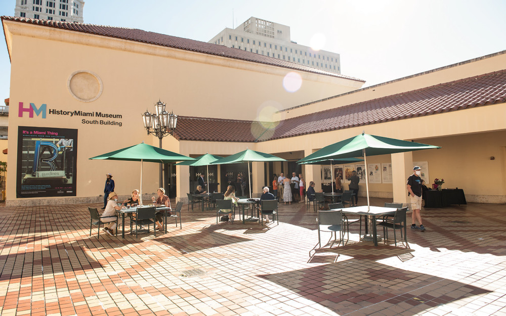 Plaza at the museum