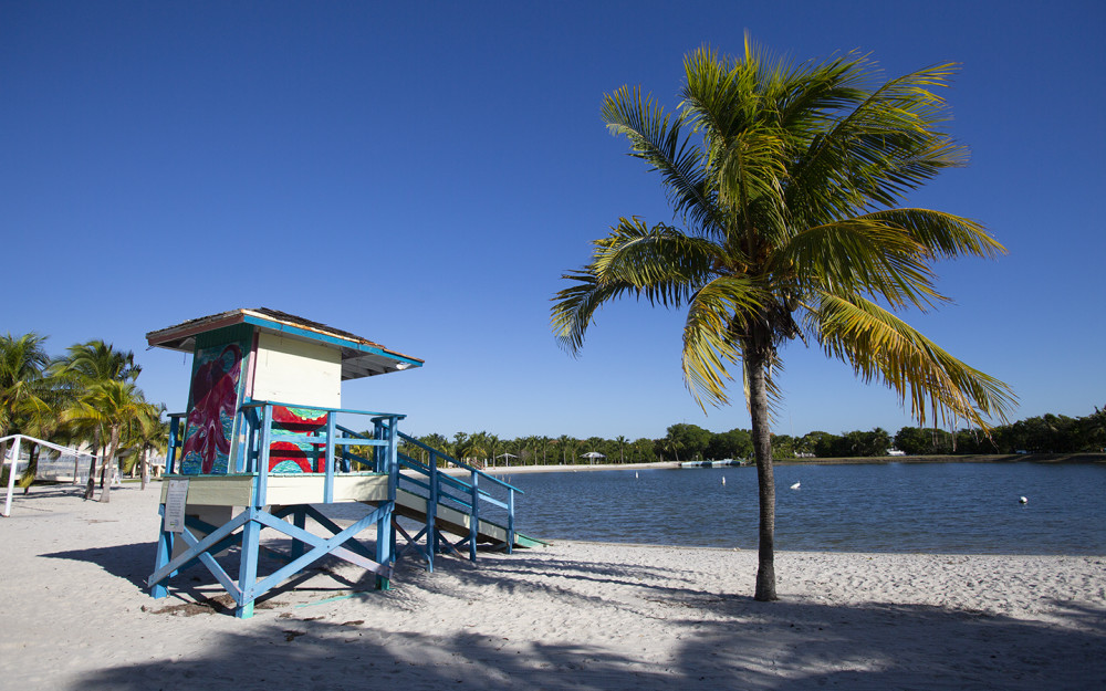 的Beach在Homestead Bayfront Park