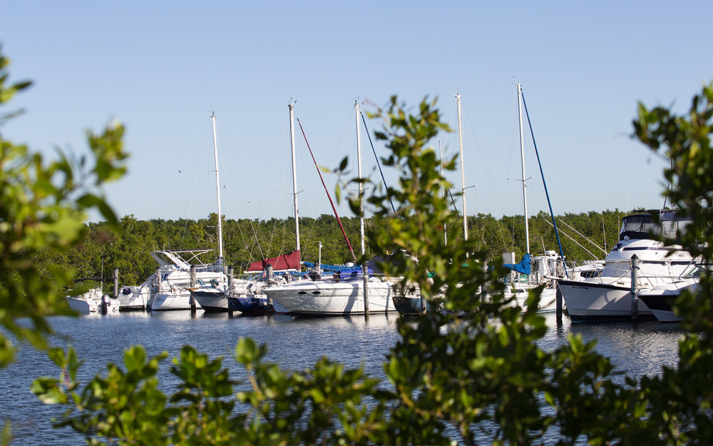 船在Homestead Bayfront Park