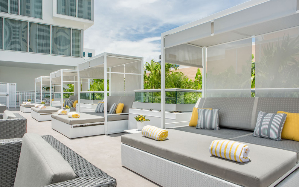 Rooftop Deck Pool Cabanas