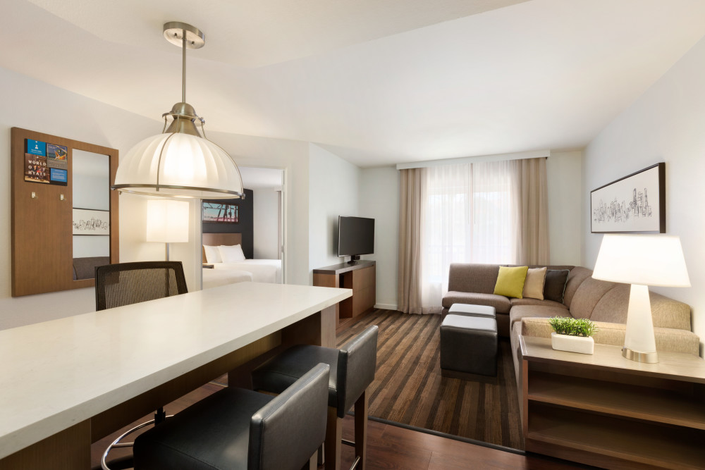 2 Queen Beds with fully equipped kitchen and sofa-bed.