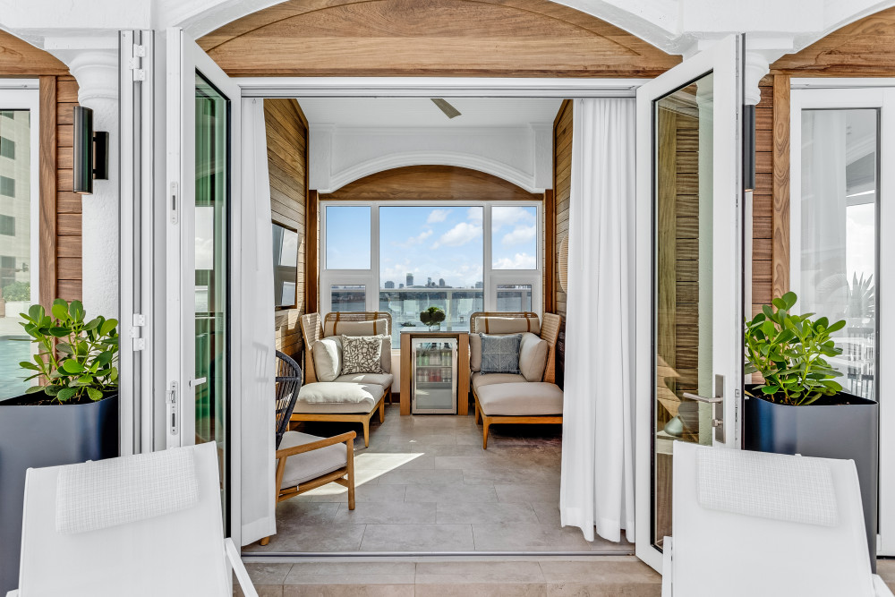 Brand new ocean view pool cabanas deliver the ultimate private oasis at our rooftop pool.