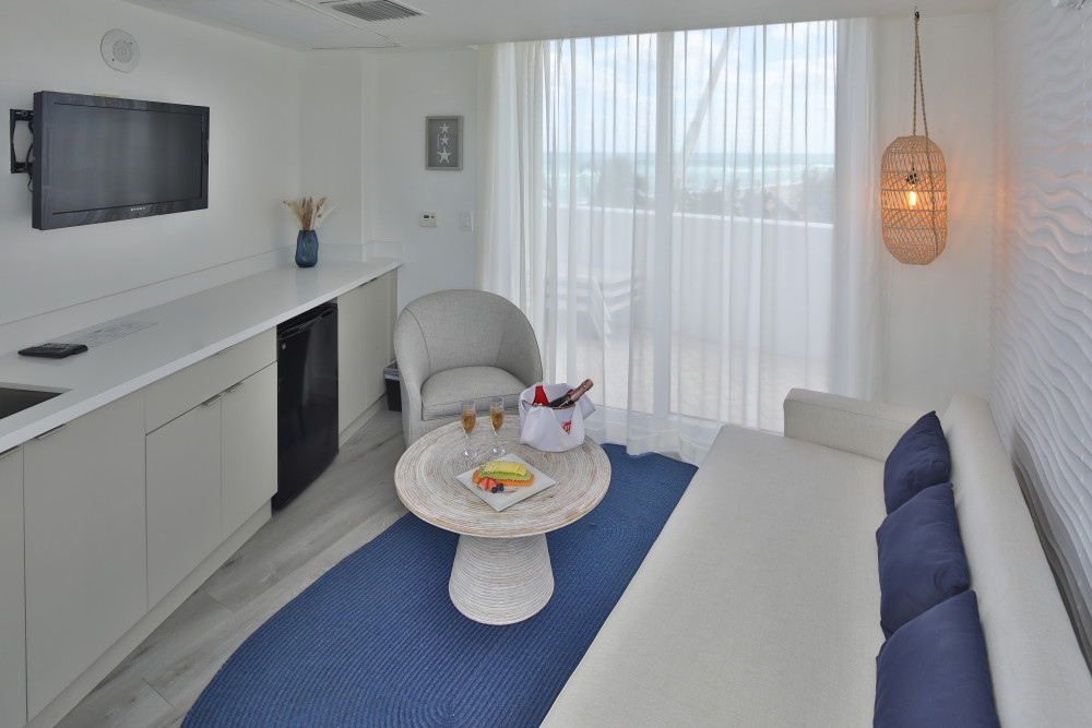 Luxurious, air-conditioned pool side and beach side cabanas at Trump International Beach Resort.