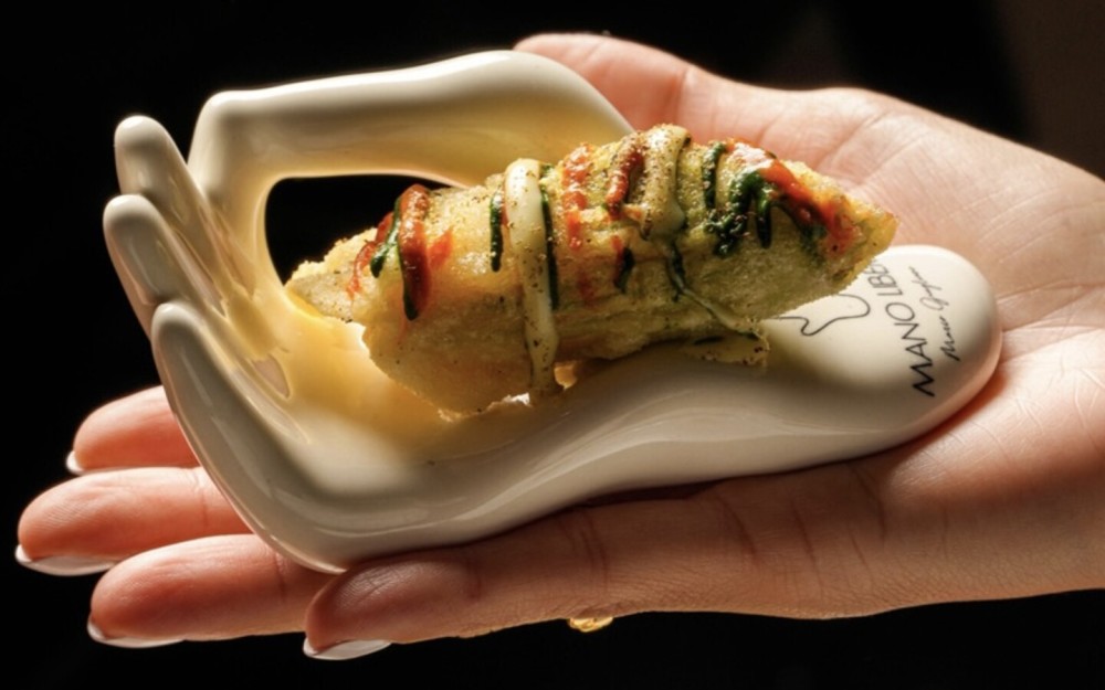 Stuffed zucchini blossoms with buffalo Ricotta