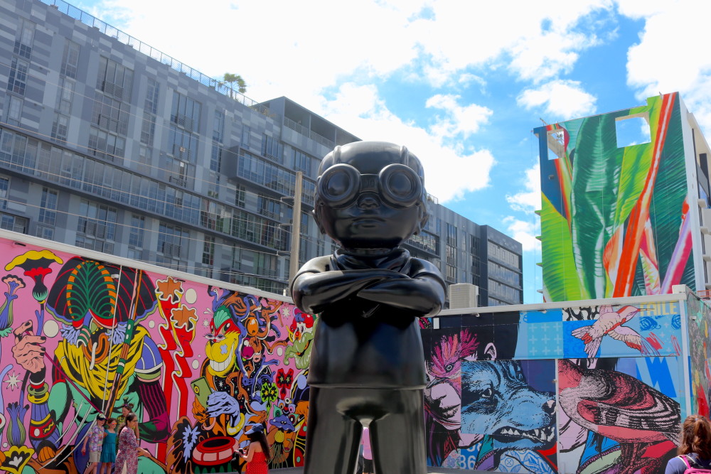 Exposición de Hebru Brantley en Wynwood Walls
