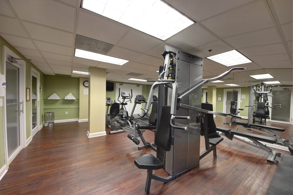 Get fit during you stay. The complimentary 24-hour fitness center offers all the latest high-tech exercise equipment available anywhere, including cardio machines and free weights.  Chilled towels and water are always within reach.  After your work-out take a Sauna or Steam Bath, or just go back to the Pool.   Showers are also available in the Fitness Center.  Aveda Day Spa is located one block from the Hotel and offers a wide array of treatments for both men and women.  Contact the Concierge for a detailed list of services and to confirm an appointment.  Allow our staff to arrange a personal trainer or full-body massage in the privacy of your suite.  Relax here, at The Mutiny Hotel, Coconut Grove.