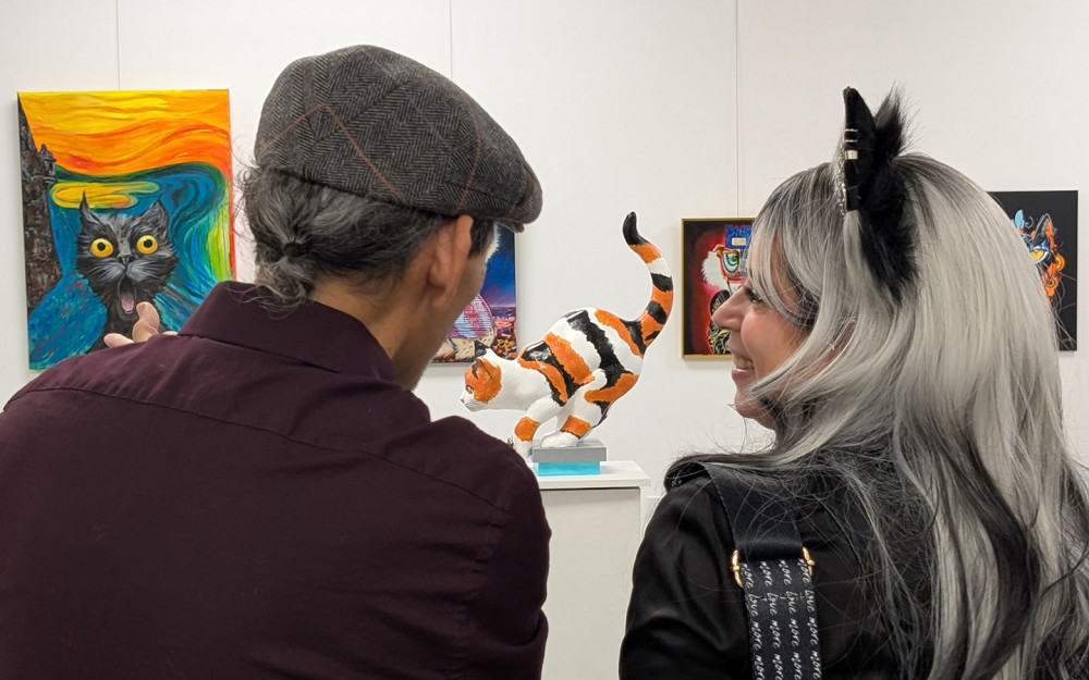 Opening reception of the International Cat Salon exhibition