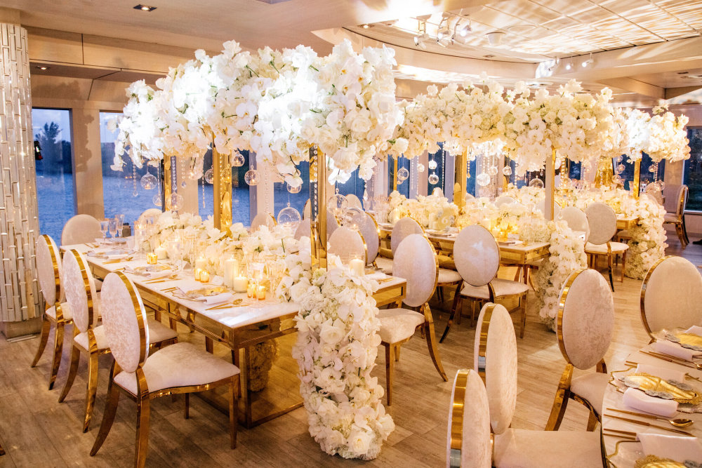 Wedding decor - inside deck