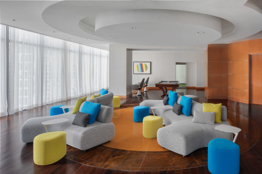 Located on the 19th floor