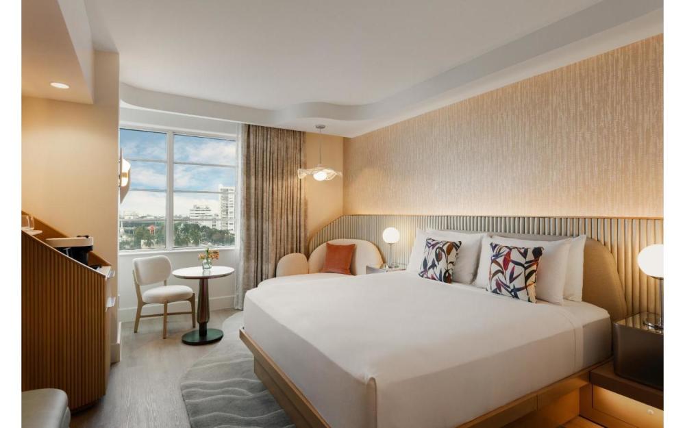 Modern design meets Miami magic in our King Room—where clean lines, coastal light, and a touch of tropical flair invite you to unwind in style.