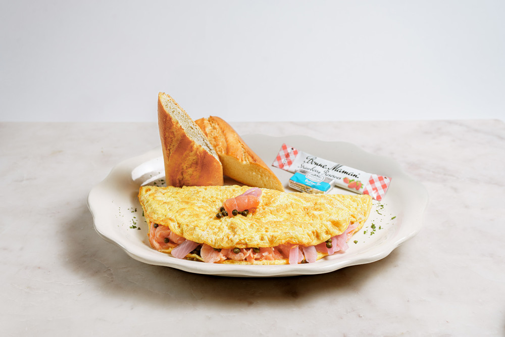 Smoked Salmon, Sautéed Red Onions & Capers