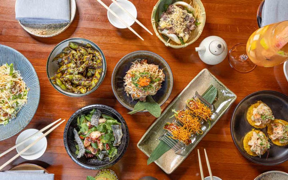 Fresh, bold, and flavorful! Our Miami Spice starters feature innovative Asian-Latin fusion: crisp salads, baos, tostones, and edamame delights.