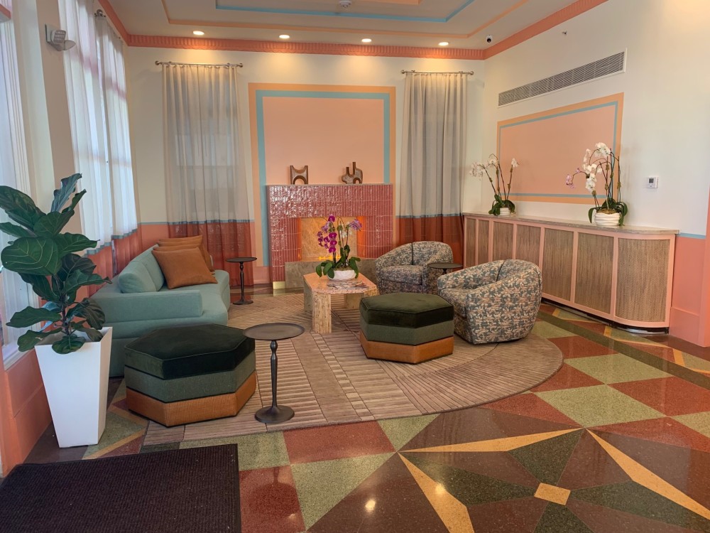 Newly Renovated Lobby Art Deco Style