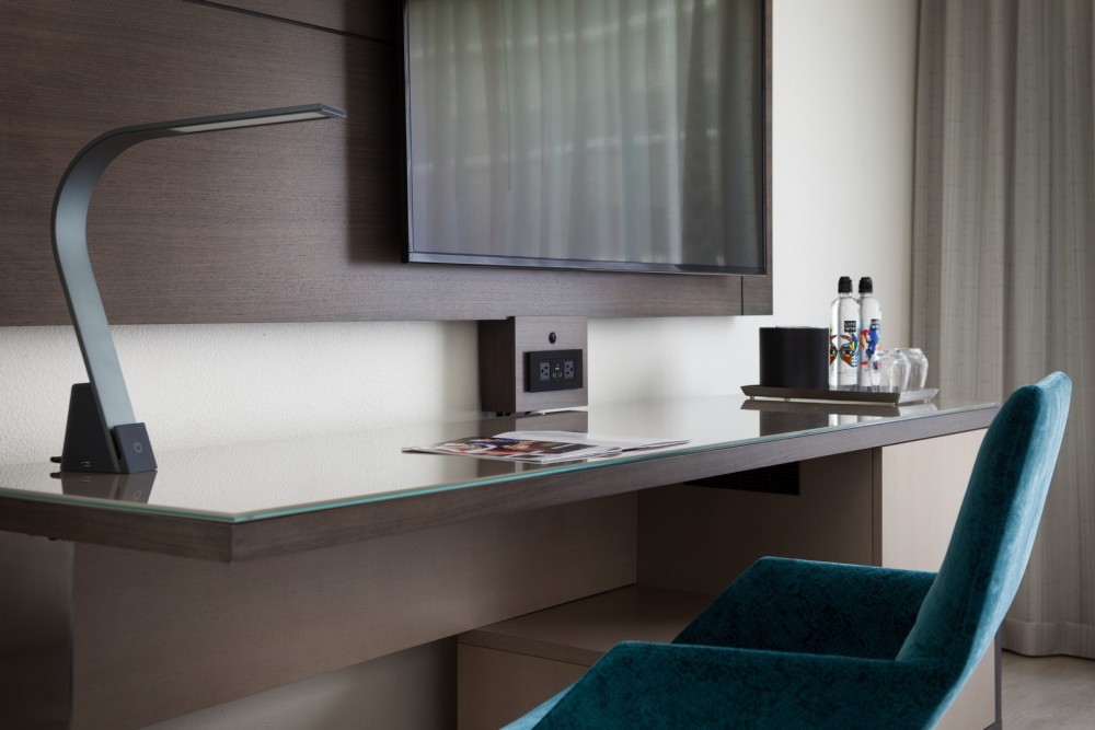 Elegant desks in guest rooms