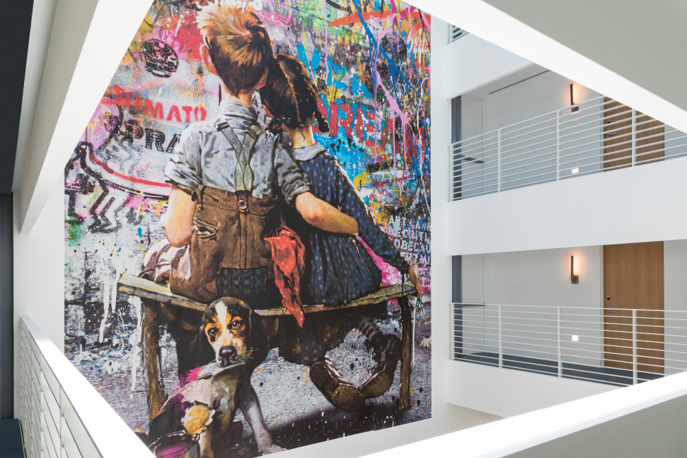 Gabriel South Beach - Mr Brainwash Mural