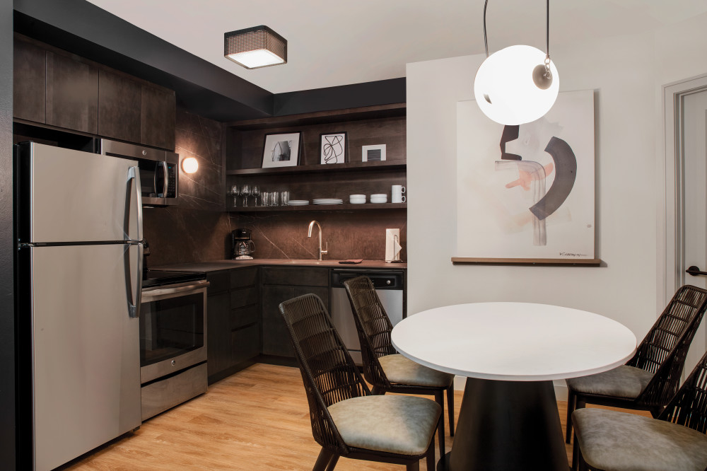 Enjoy cooking in your own suite! All our suites have kitchens with everything you need to whip up a delicious dish. You'll love the convenience and comfort of our suites.
