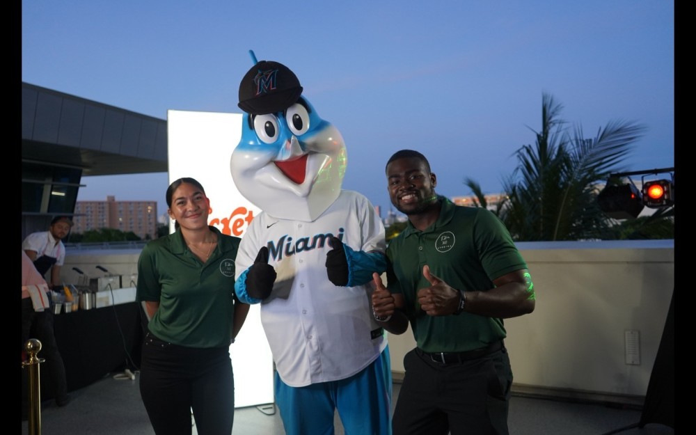 Esteem Photobooth offers high-quality photos capturing fun and memorable moments for events. This particular activation was don for the Miami Marlins
