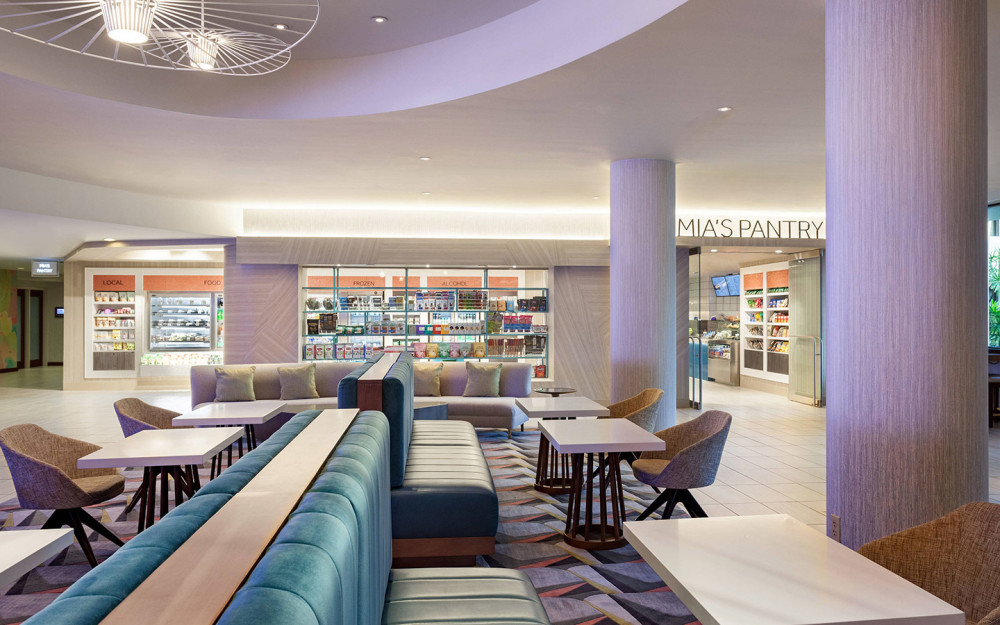 Miami Airport Marriott lobby