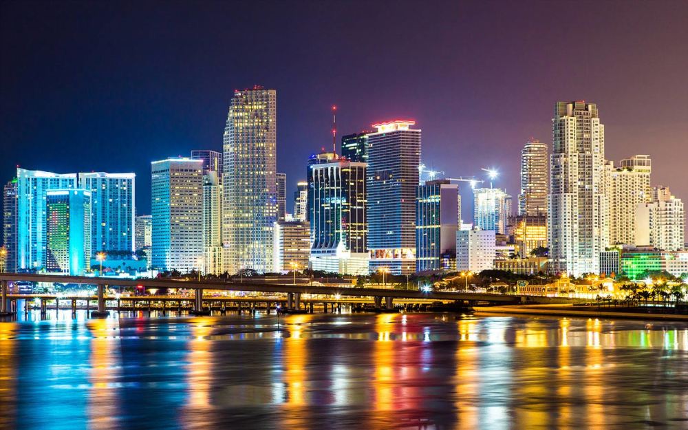 Skyline do centro da cidade de Miami