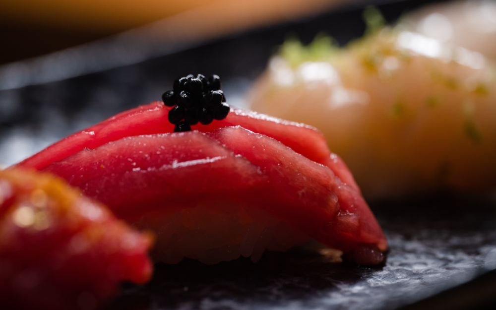 Tuna Nigiri and Caviar