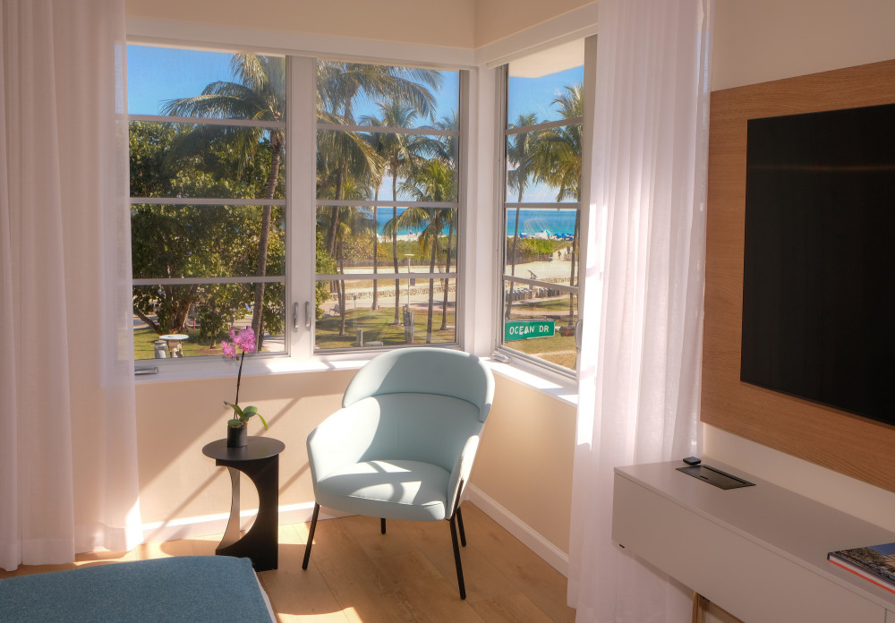 Avalon Hotel Oceanfront Corner Room (newly designed 2023)
