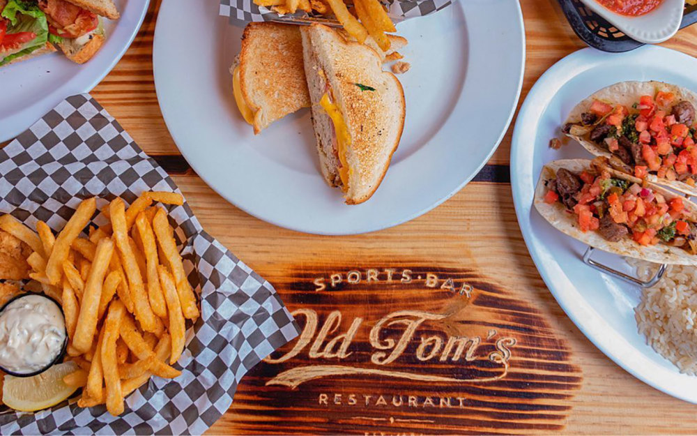 Old Tom's Sports Bar Burger