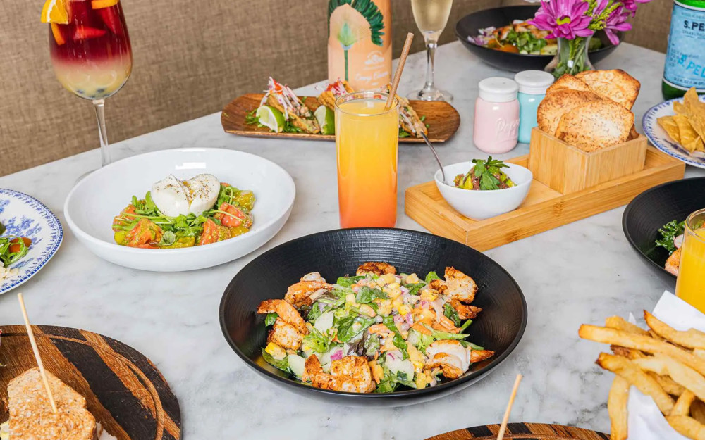 From burrata salad to tacos and sangria—Orange Blossom brings bold, fresh flavors and colorful sips to every table, all day long.