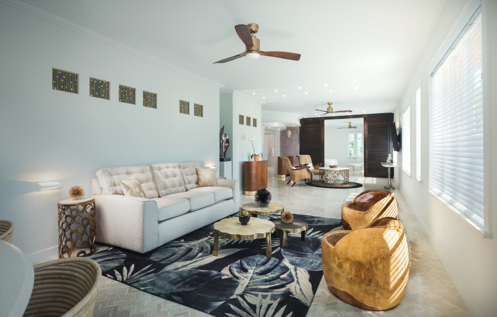 Penthouse Accommodations - Living Room