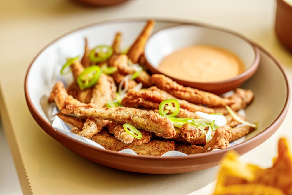 fried little fish, szechuan pepper, scallion, árbol aioli