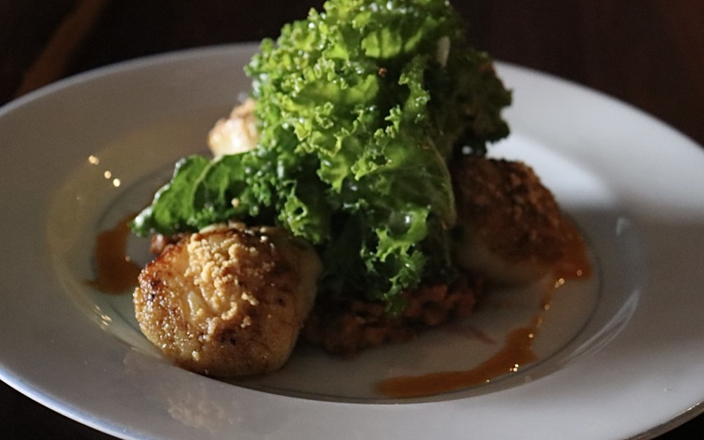 Romesco, Sautéed Kale, Lemon