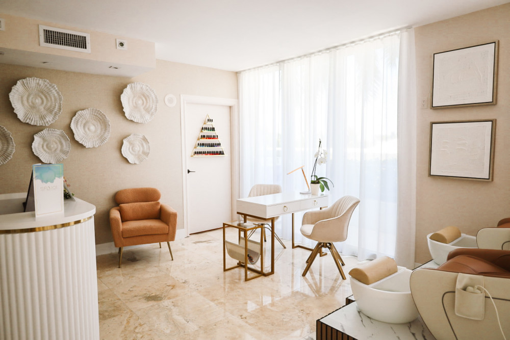 Manicure & Pedicure area + Indoor waiting area