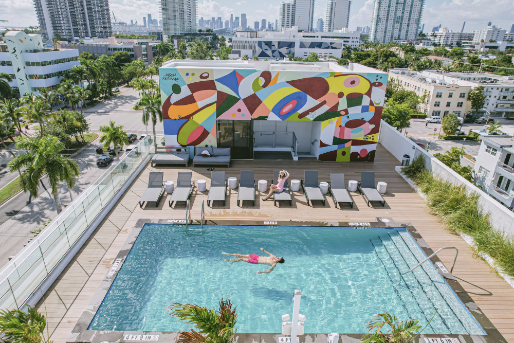 Rooftop pool