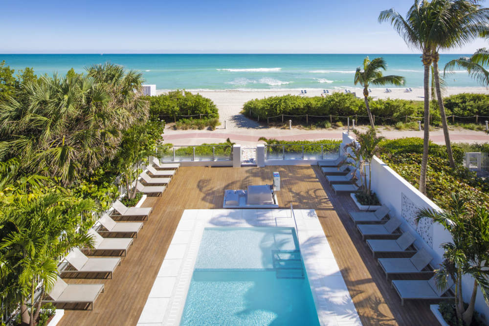 Pool area beach