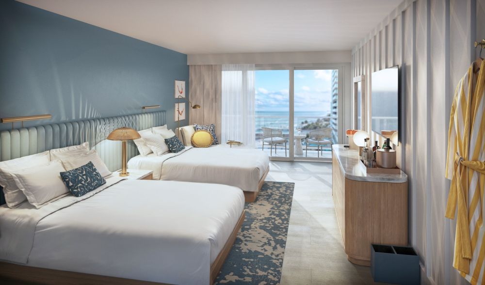 Enjoy extra space and comfort in our Double Queen Room, featuring a private balcony to take in fresh ocean air and Atlantic views.