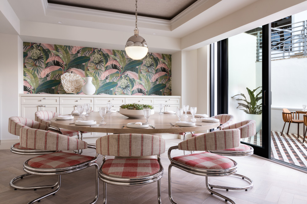 The private dining room at Zaytinya features a private terrace.