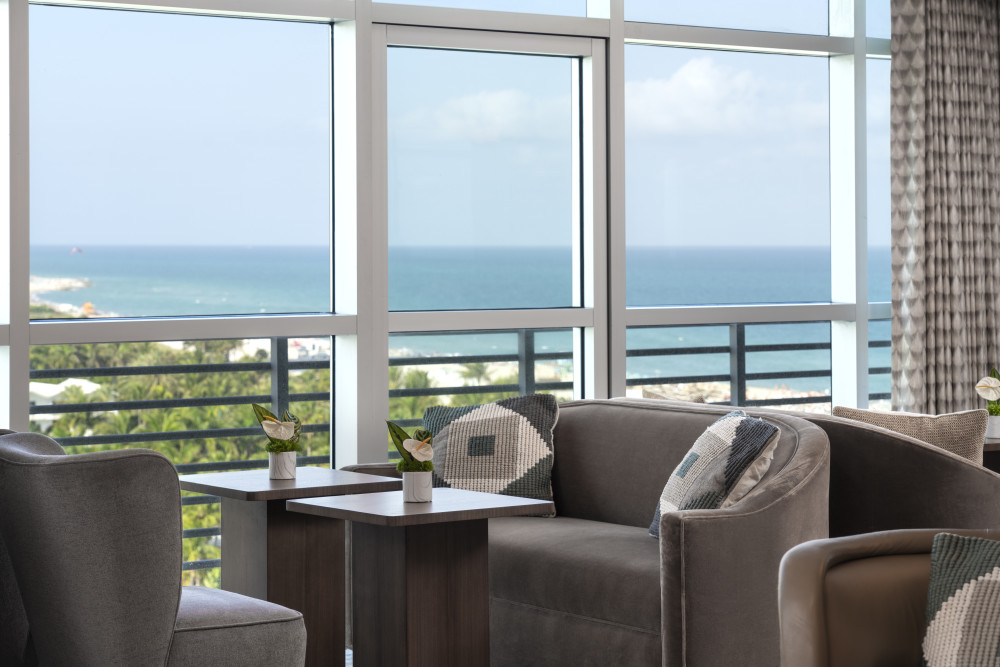 The exclusive Club Lounge at The Ritz-Carlton, South Beach