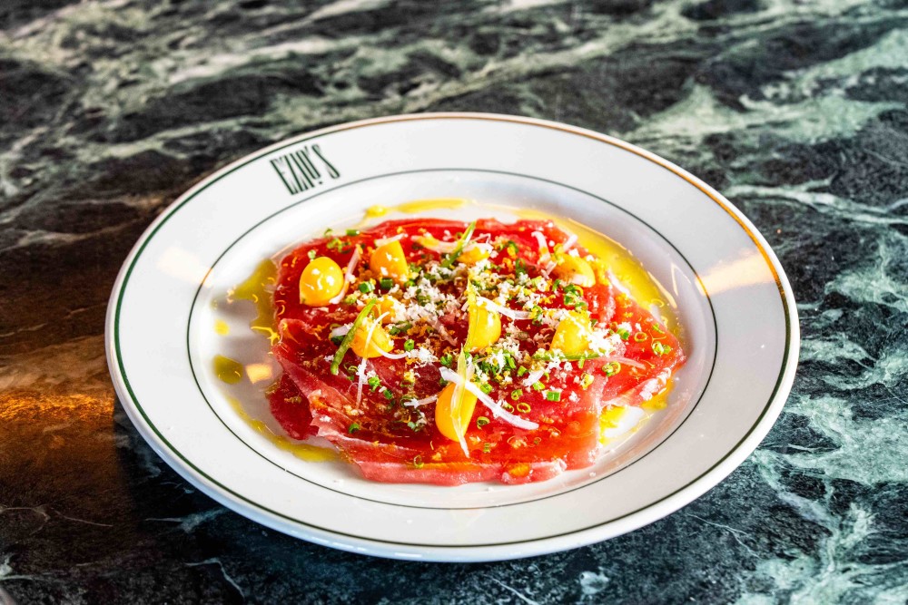 Costa Rican Big Eyed Tuna Crudo with Cape Gooseberries and Aji Dulce