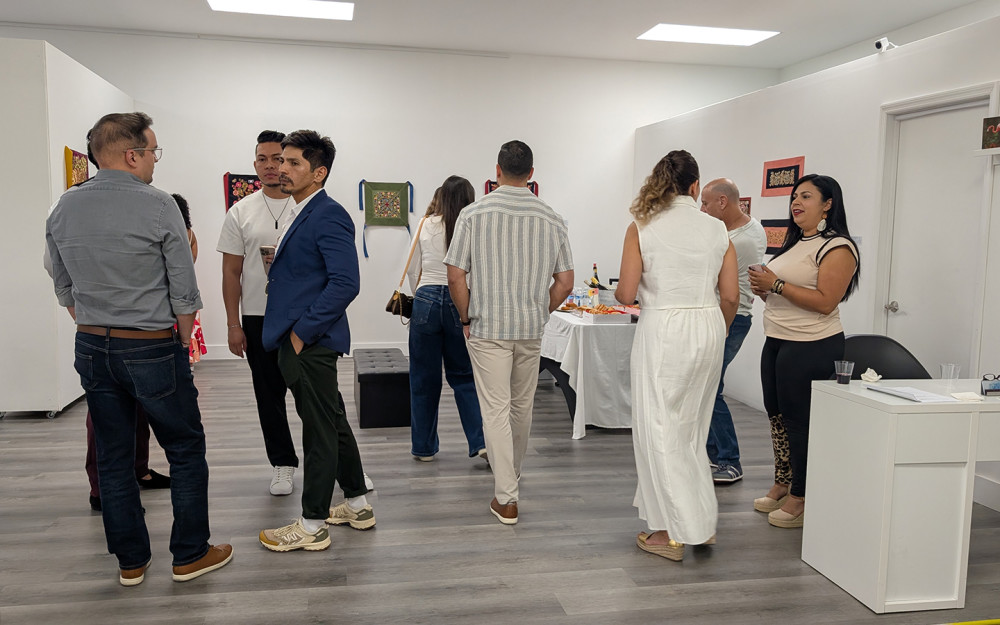 Reception at the gallery