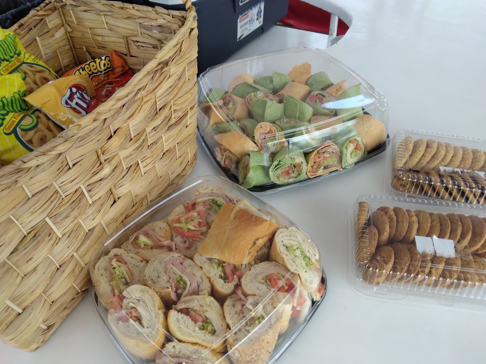 we offer some amazing catering options including party platters like the Mini Sub Selections Platter featured here