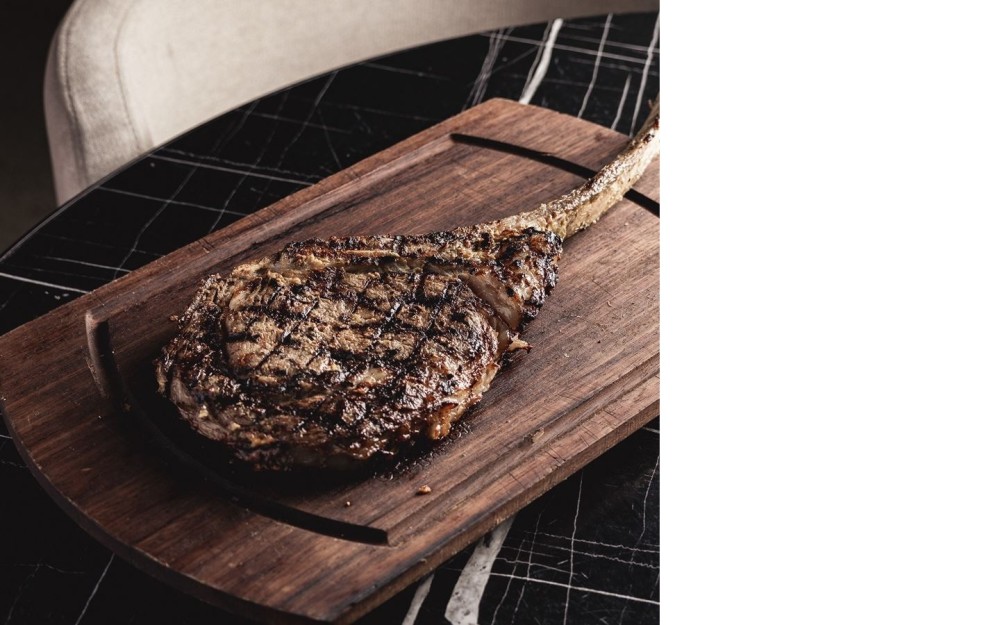 Wagyu bone-in ribeye tomahawk