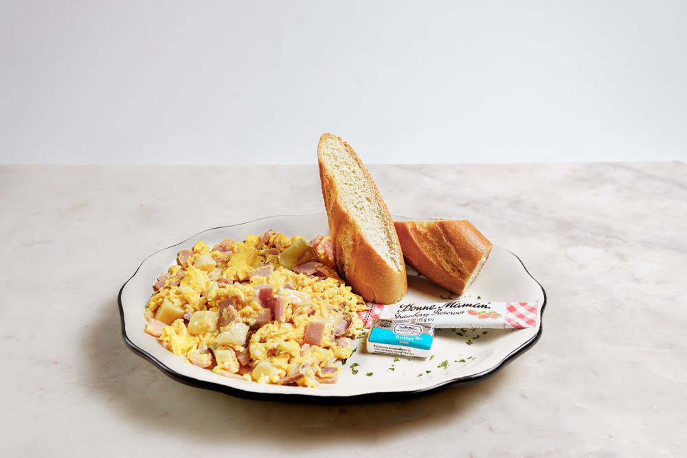 Sautéed chopped Ham & Cheese of your choice