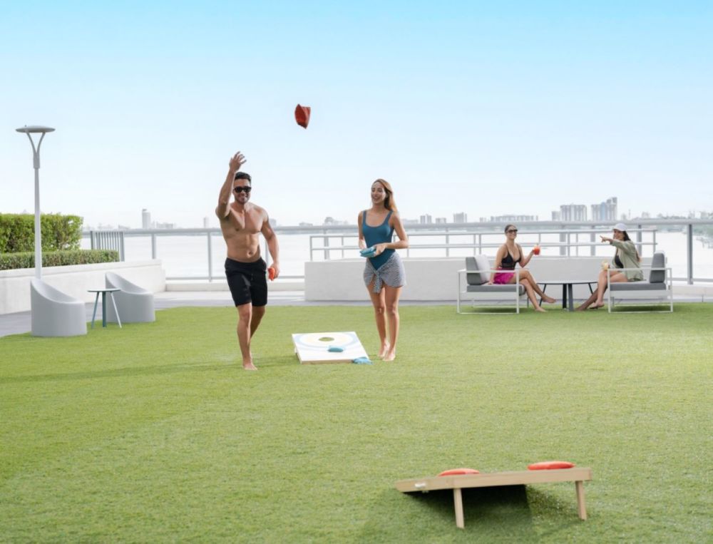 Head up to our Fifth Floor Terrace for a little friendly competition.