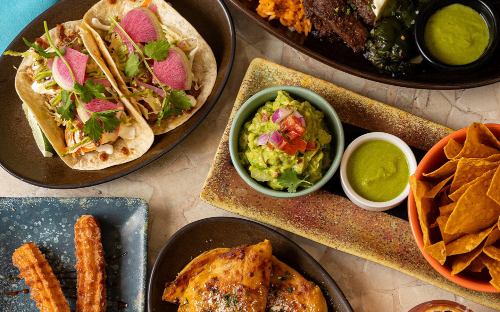 Enjoy Tacos and guacamole and endless taco Thursdays