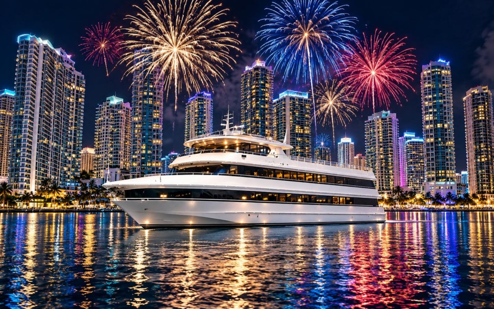 Miami New Year's Eve Under the Fireworks Yacht Party photo