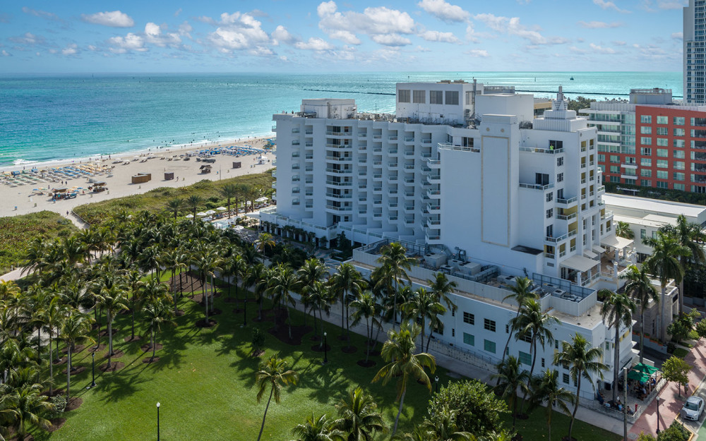 Aerial view of Marriott Stanton South Beach