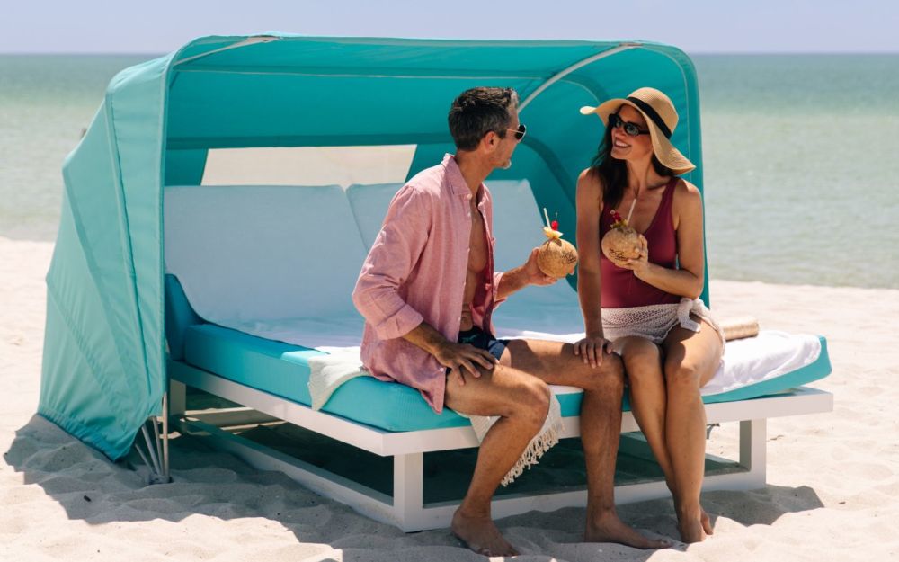 Couple enjoying Beach Cabanita