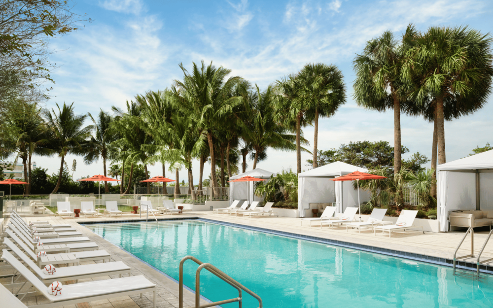 Rooftop Pool with Lounge Chairs