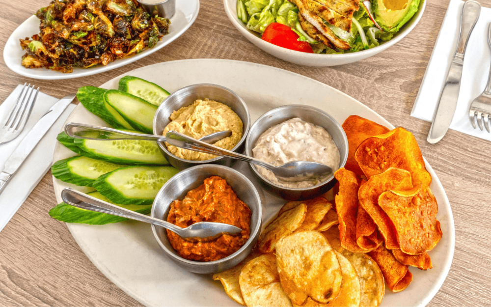 Trio Dip Appetizer at Kitchen 57