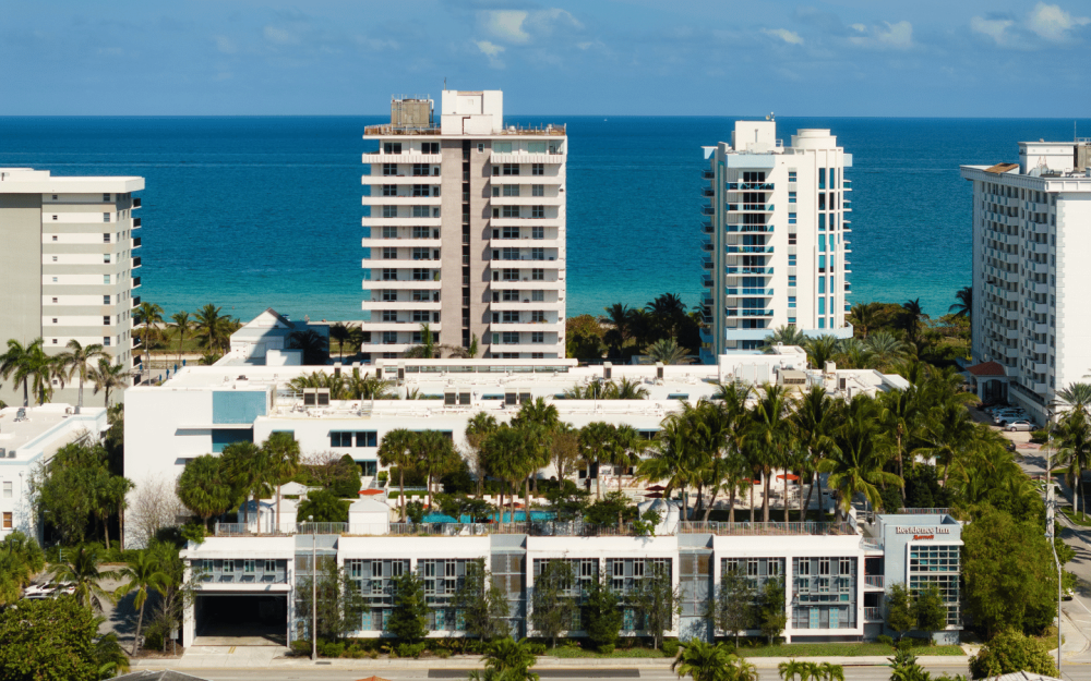 Exterior Drone Shot w/ Beach